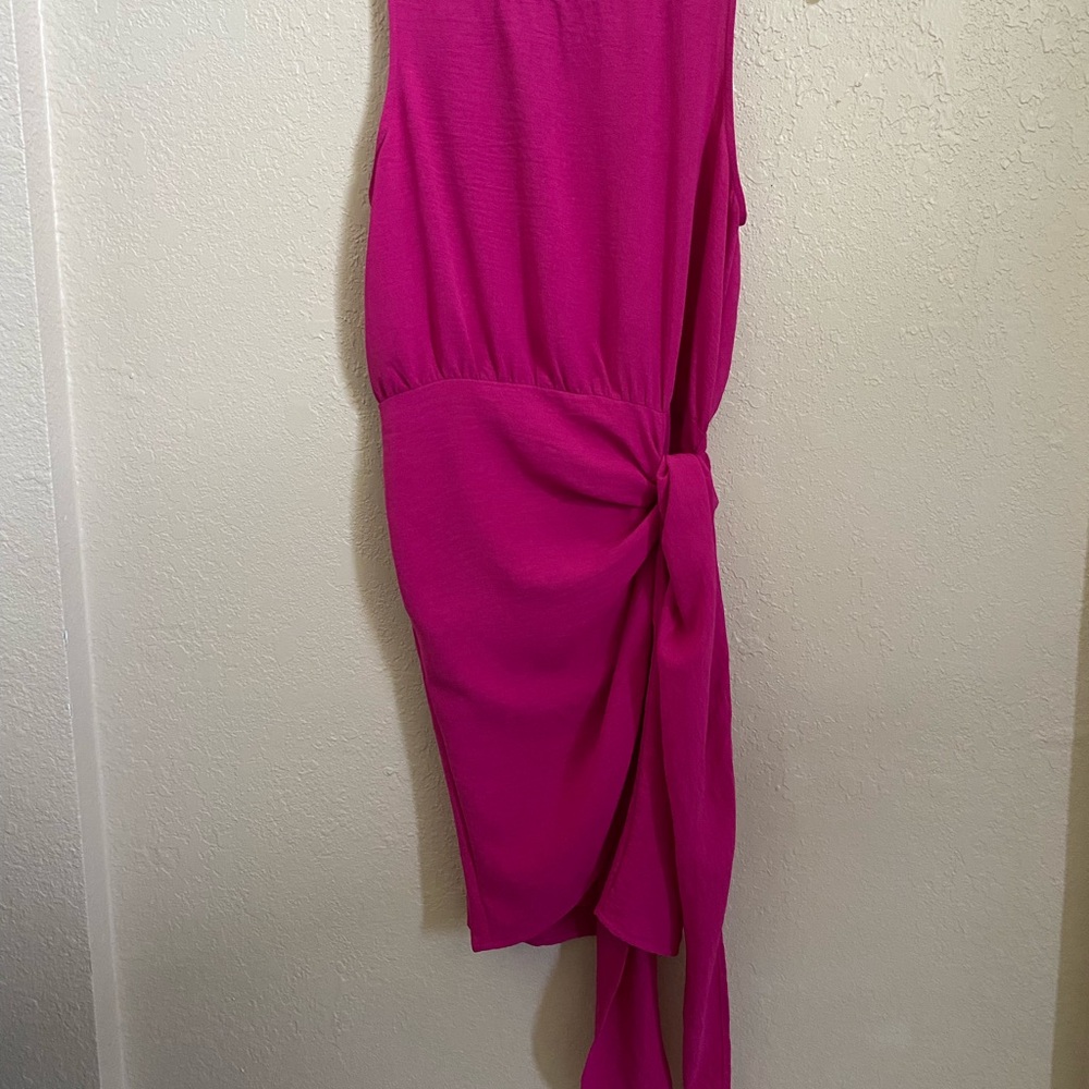 Gilli Fuchsia Asymmetrical Dress